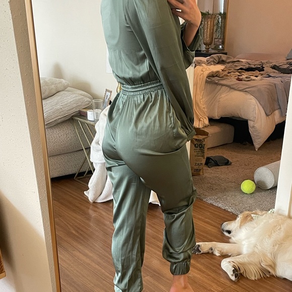 Satin Jumpsuit - Picture 3 of 4